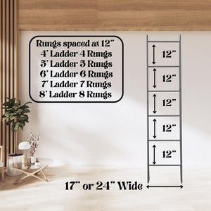 How tall are blanket ladders?