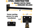Heavy Duty Metal Floating Shelf Brackets and Hardware
