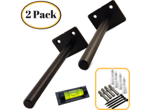 Heavy Duty Metal Floating Shelf Brackets and Hardware