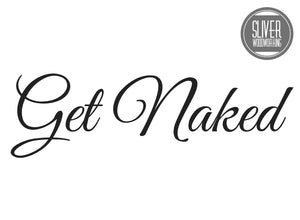 Get Naked Shower Decal